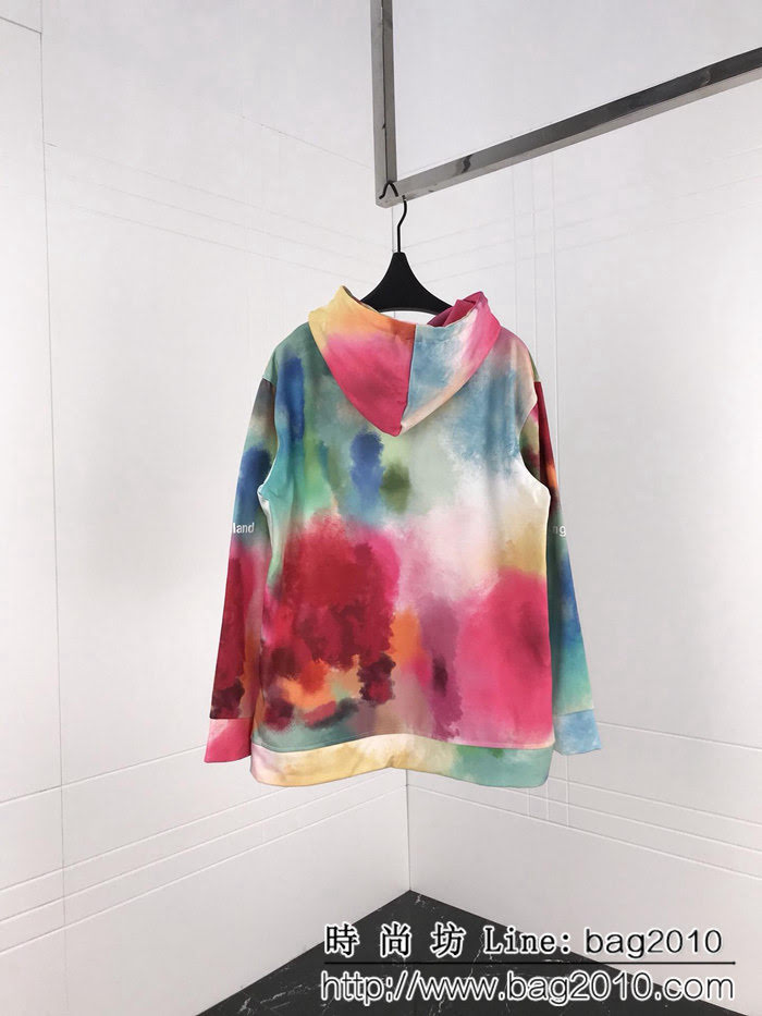 OFF-white 18ss秋冬新款 立體字母印花 渲染衛衣 情侶款 ydi1151